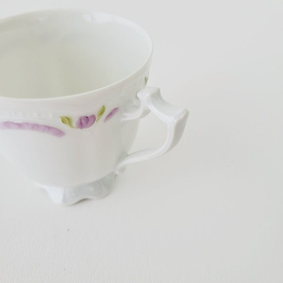 Hutschenreuther Viktoria Hand-Painted Teacup/Saucer, Rare Elegant German Teacup - Picture 9 of 12